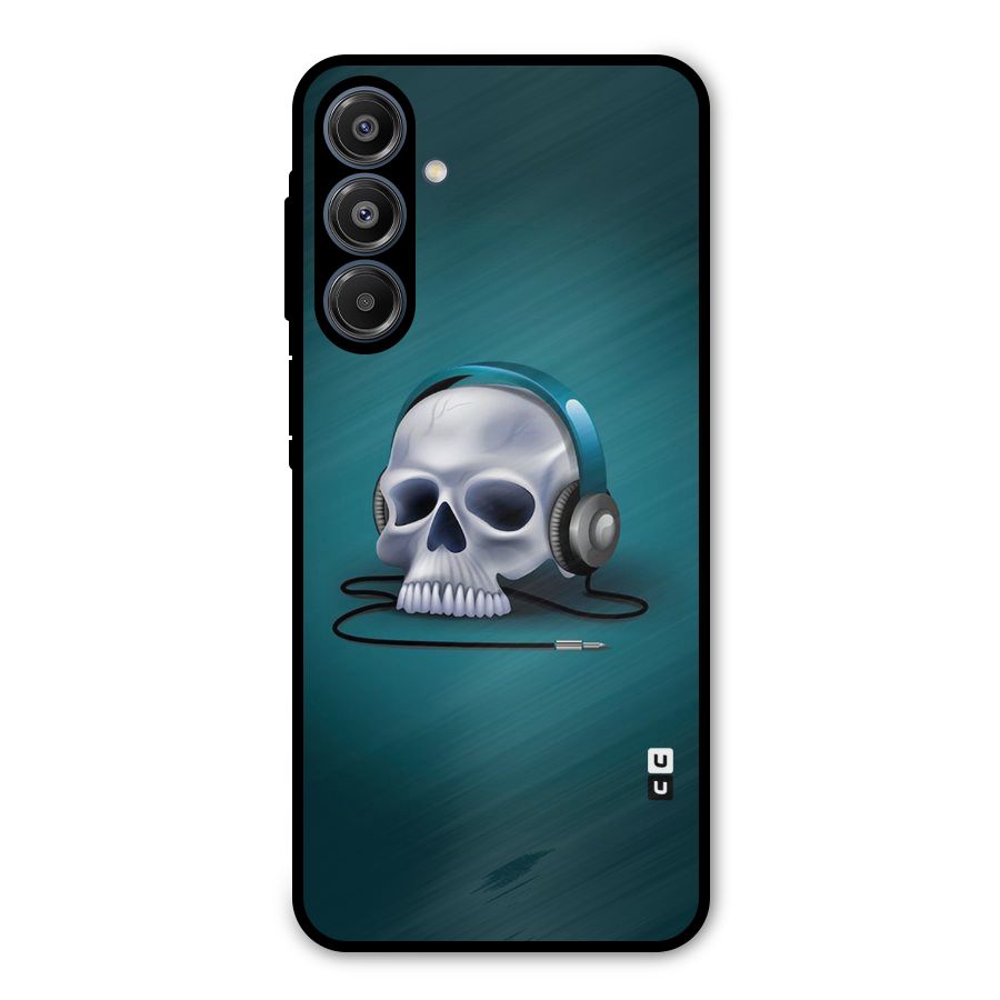 Music Skull Metal Back Case for Galaxy A16 5G