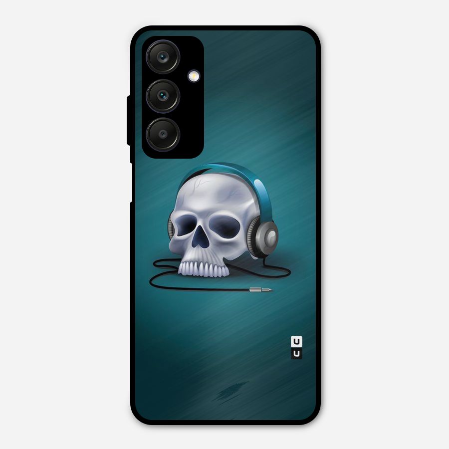 Music Skull Metal Back Case for Galaxy A25 5G