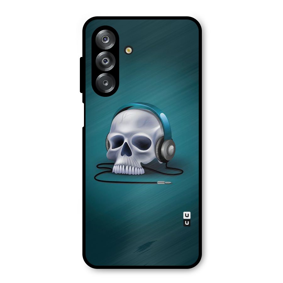 Music Skull Metal Back Case for Galaxy A26
