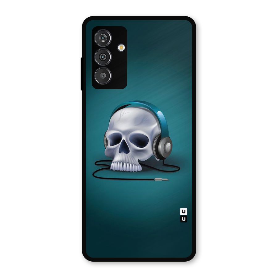 Music Skull Metal Back Case for Galaxy F13