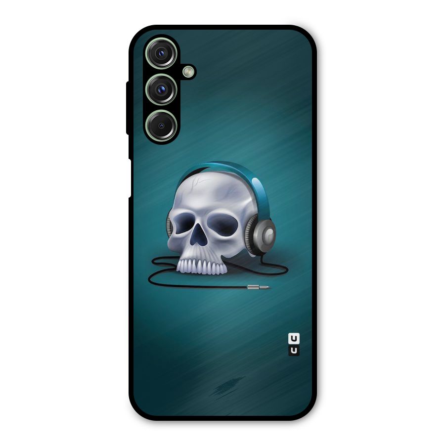Music Skull Metal Back Case for Galaxy F34