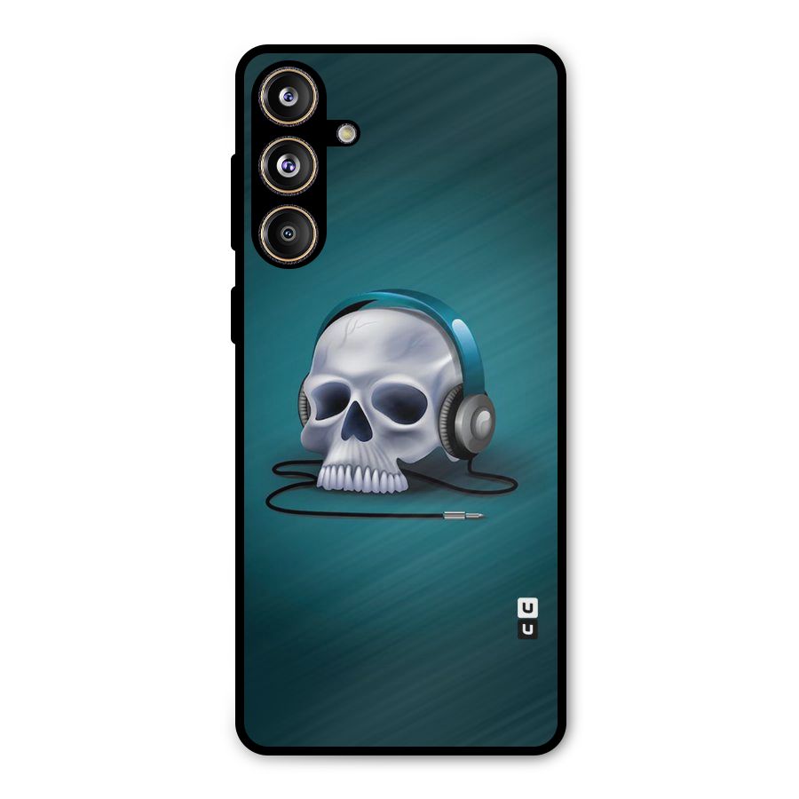 Music Skull Metal Back Case for Galaxy F55