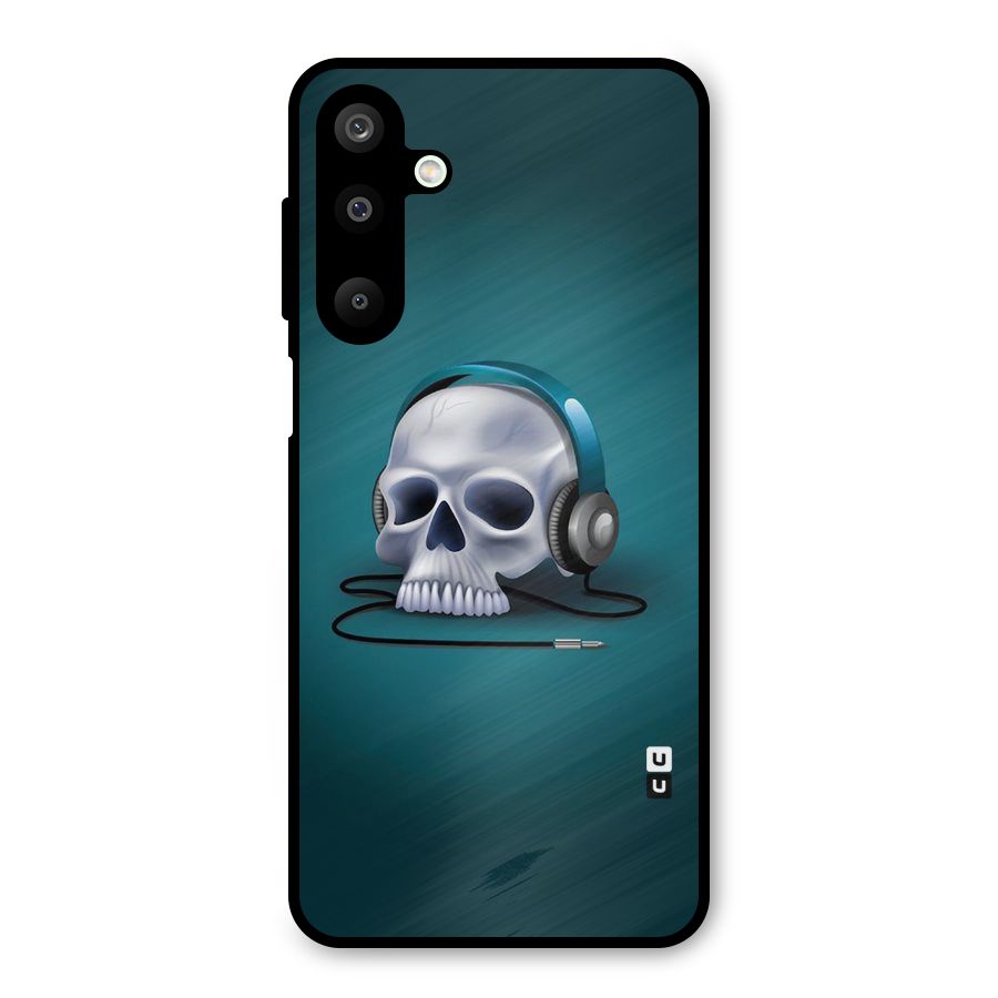 Music Skull Metal Back Case for Galaxy M16