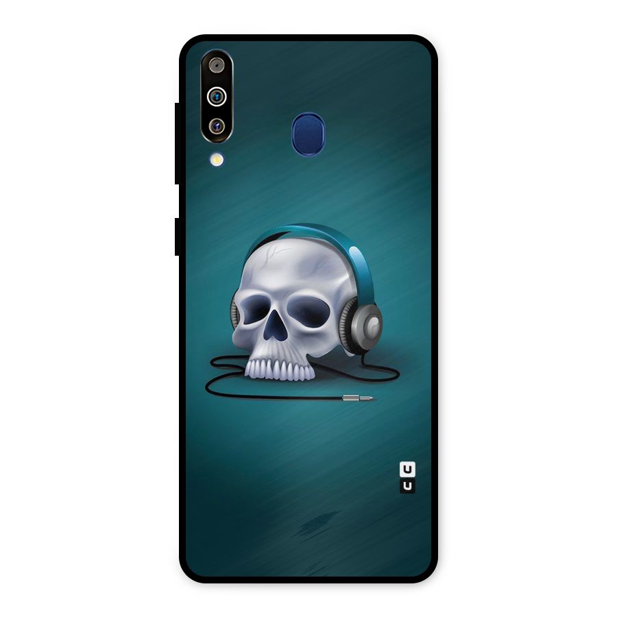Music Skull Metal Back Case for Galaxy M30