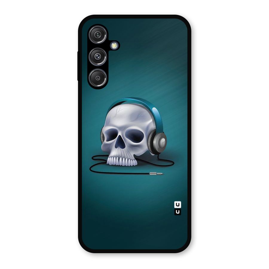 Music Skull Metal Back Case for Galaxy M34 5G