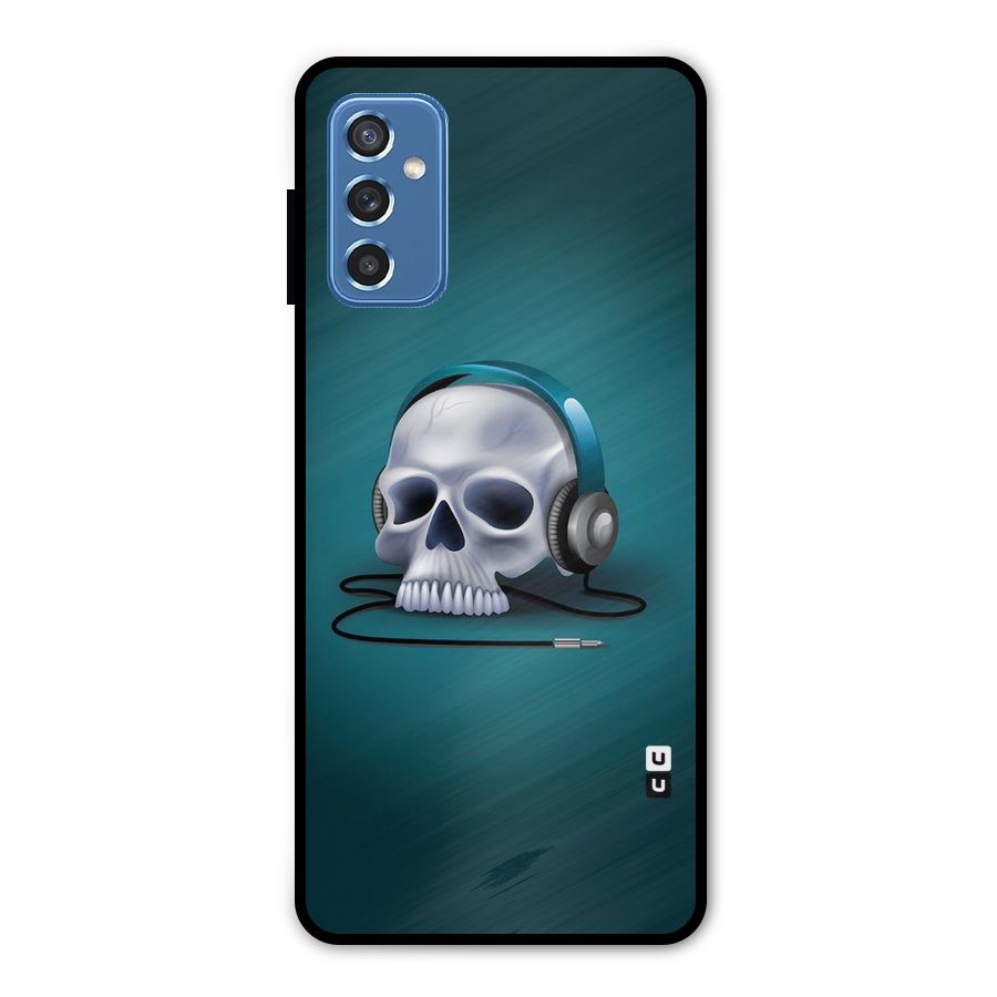 Music Skull Metal Back Case for Galaxy M52 5G