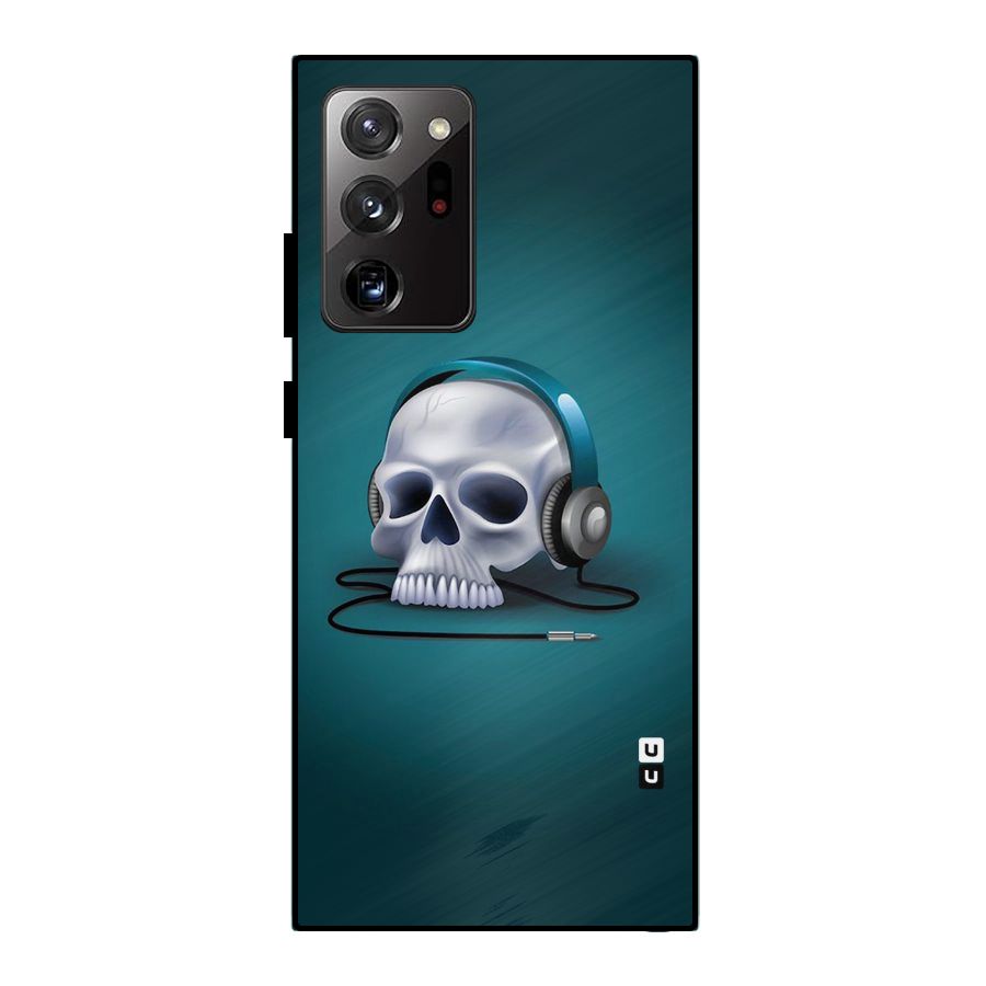 Music Skull Metal Back Case for Galaxy Note 20 Ultra