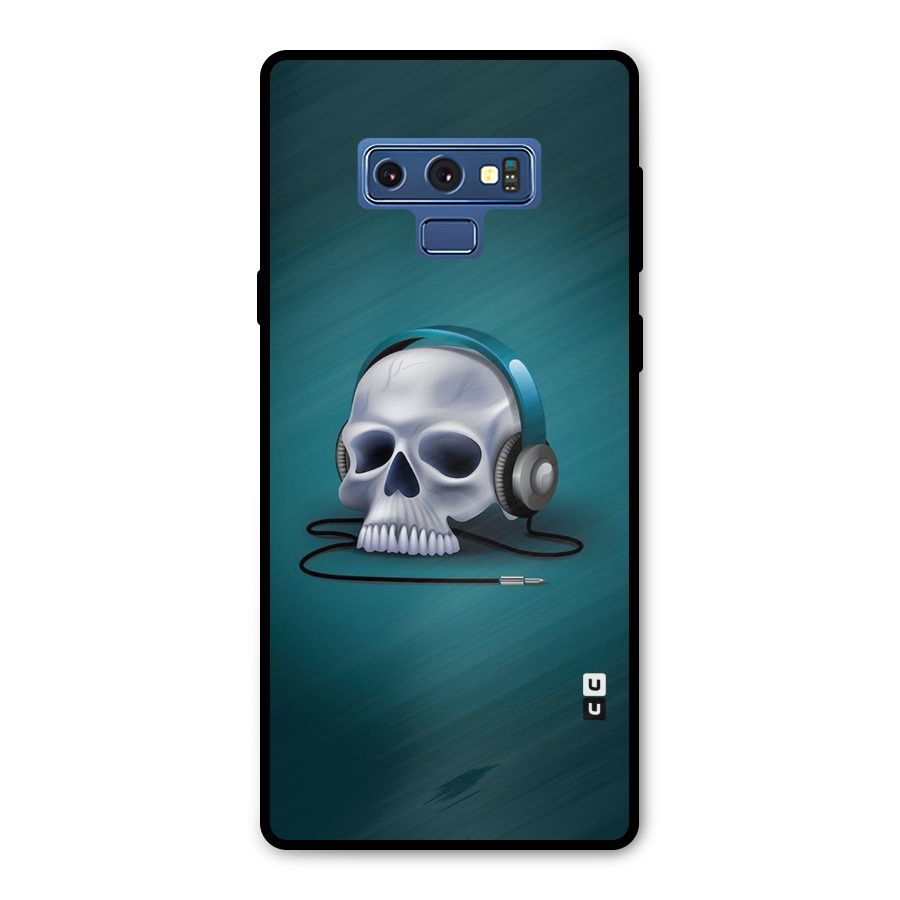 Music Skull Metal Back Case for Galaxy Note 9
