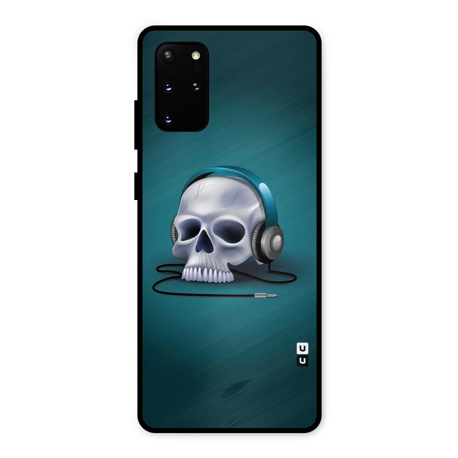 Music Skull Metal Back Case for Galaxy S20 Plus