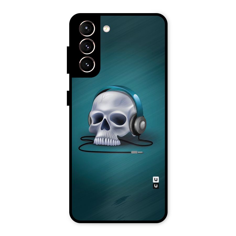 Music Skull Metal Back Case for Galaxy S21 5G
