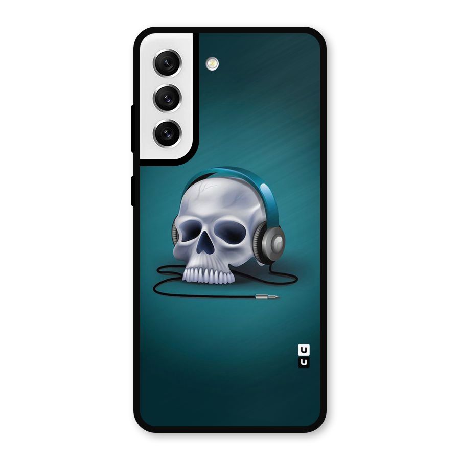 Music Skull Metal Back Case for Galaxy S21 FE 5G
