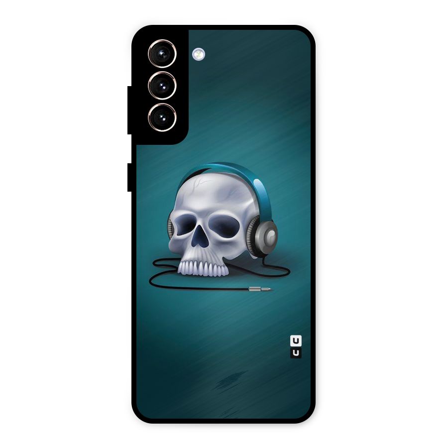 Music Skull Metal Back Case for Galaxy S21 Plus
