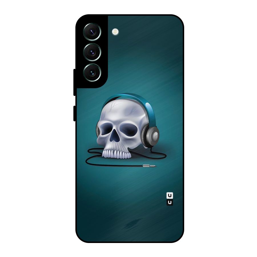 Music Skull Metal Back Case for Galaxy S22 Plus 5G