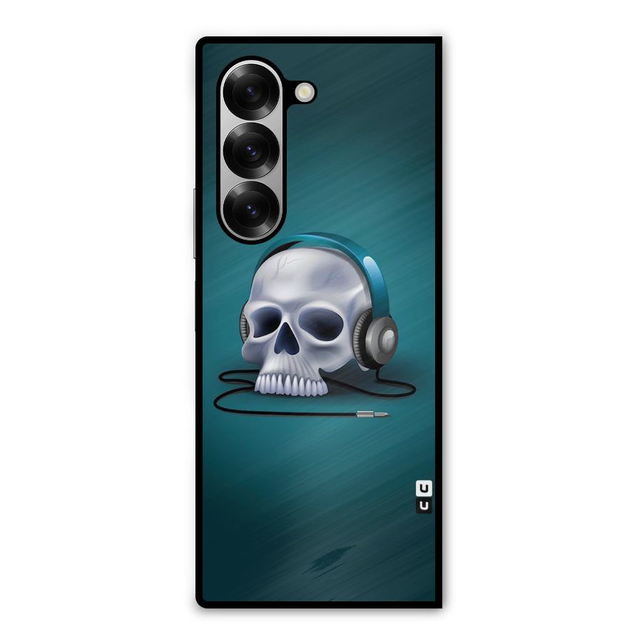 Music Skull Metal Back Case for Galaxy Z Fold6