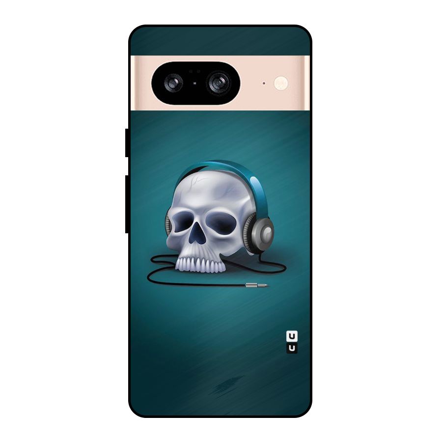 Music Skull Metal Back Case for Google Pixel 8