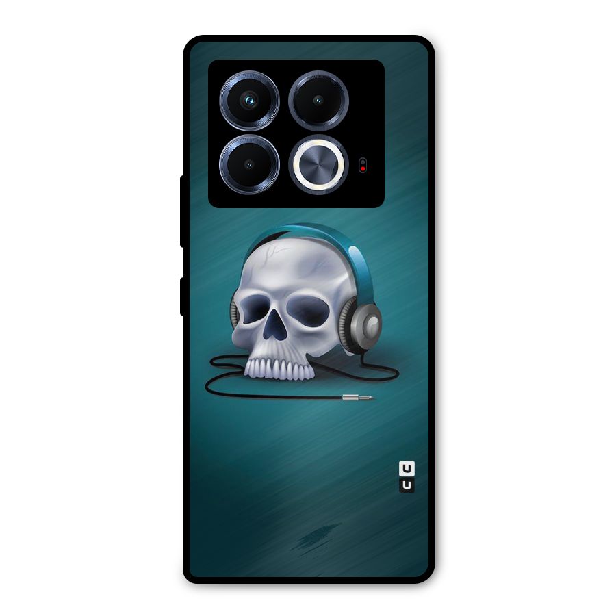 Music Skull Metal Back Case for Infinix Note 40 5G