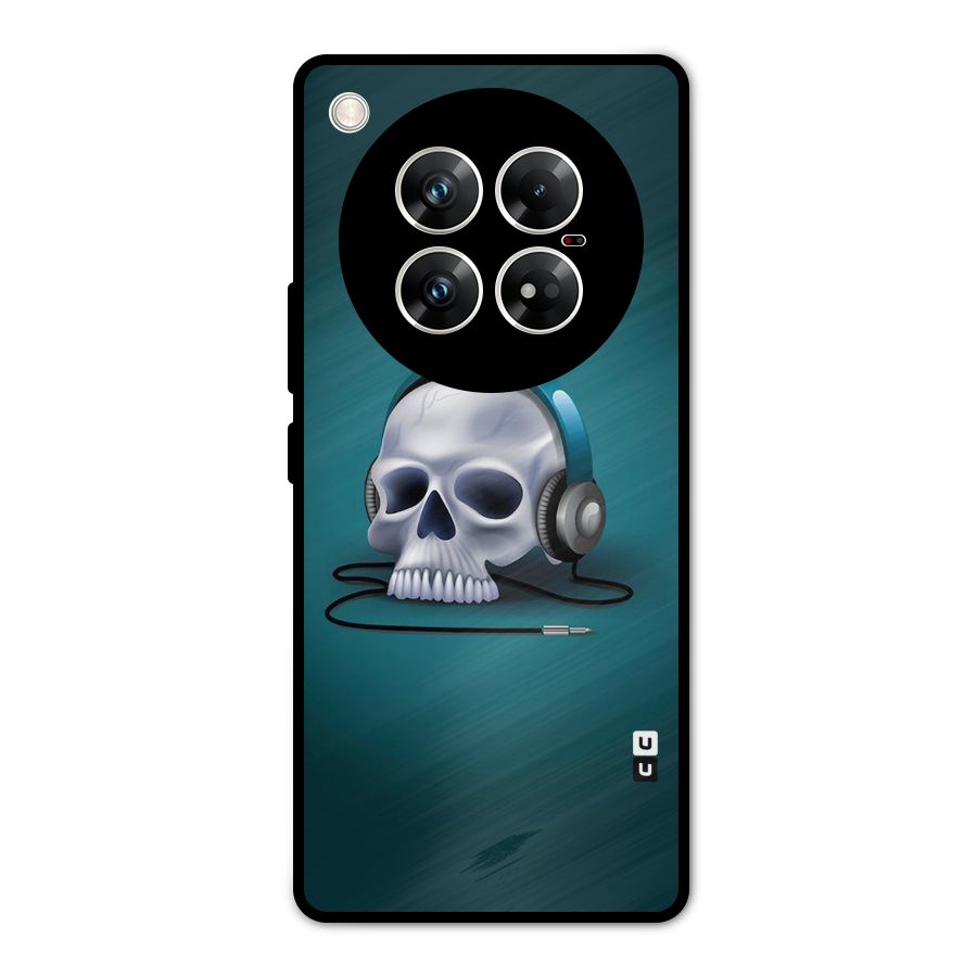 Music Skull Metal Back Case for Infinix Zero 40 5G