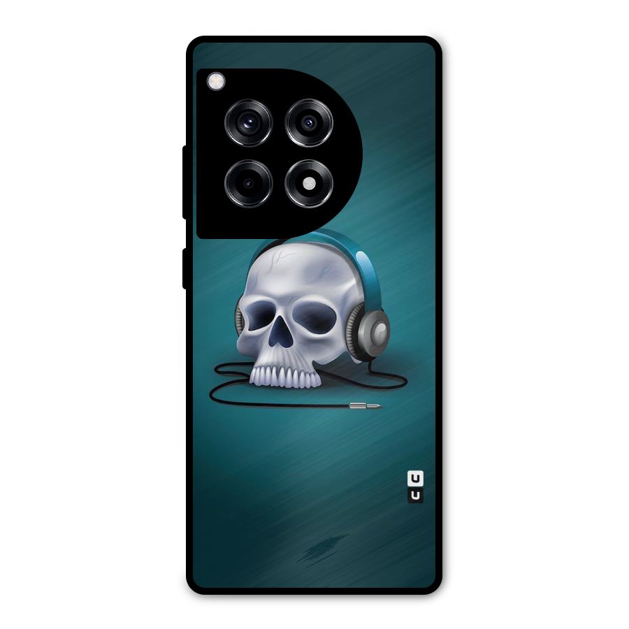 Music Skull Metal Back Case for OnePlus 12R