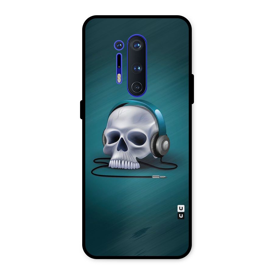 Music Skull Metal Back Case for OnePlus 8 Pro