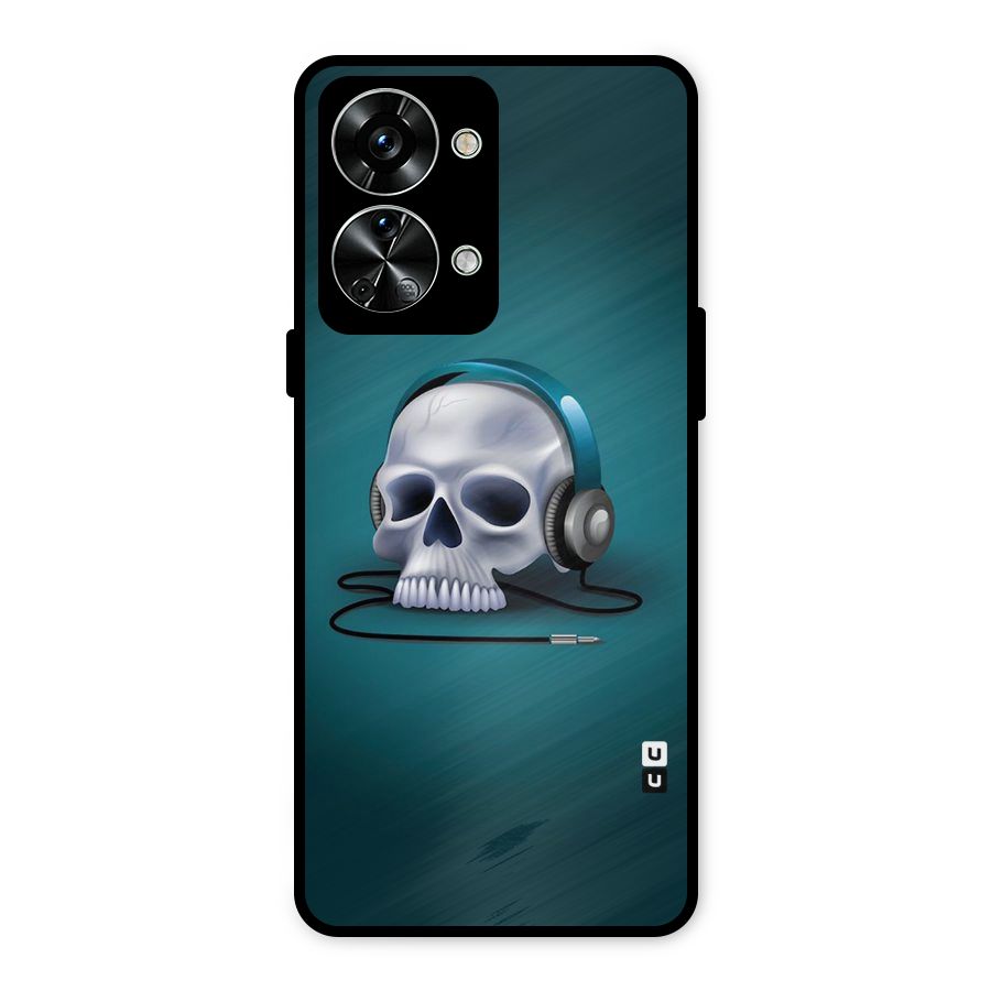 Music Skull Metal Back Case for OnePlus Nord 2T