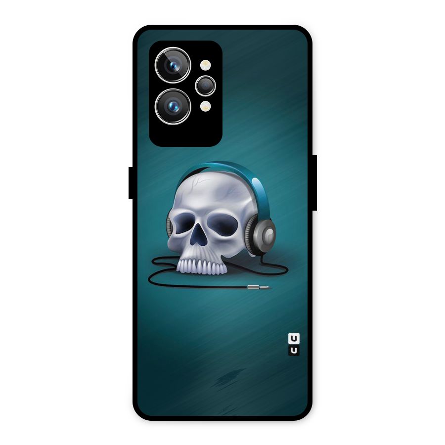 Music Skull Metal Back Case for Realme GT2 Pro