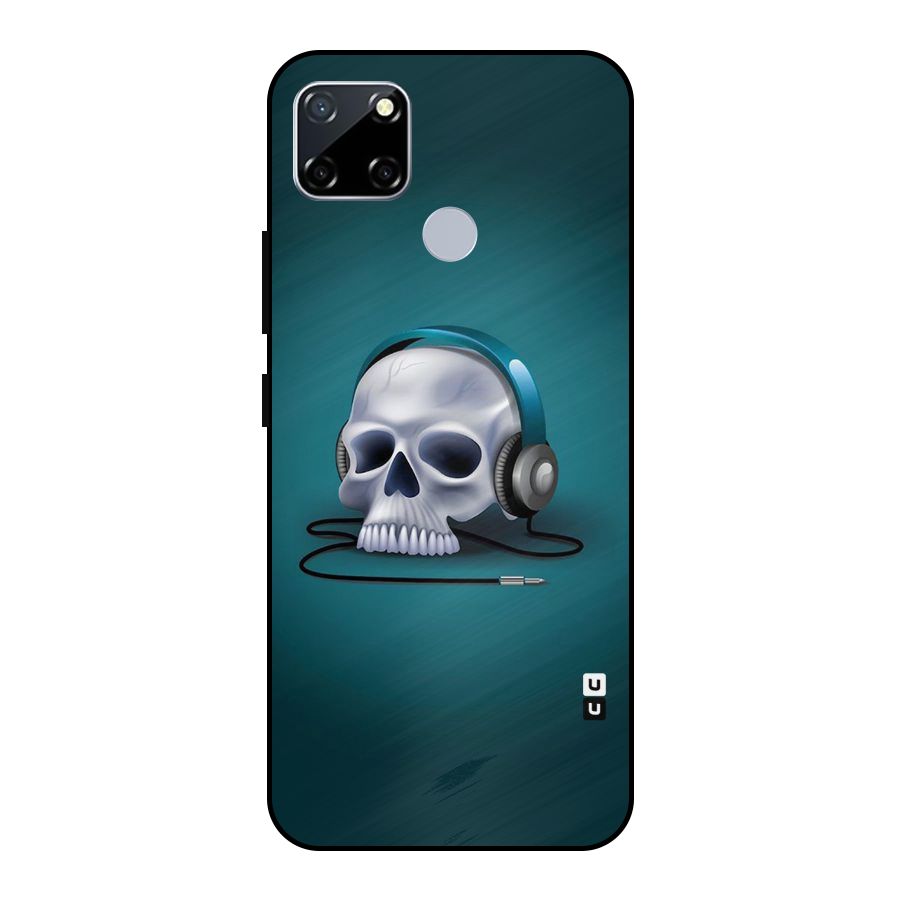 Music Skull Metal Back Case for Realme Narzo 20
