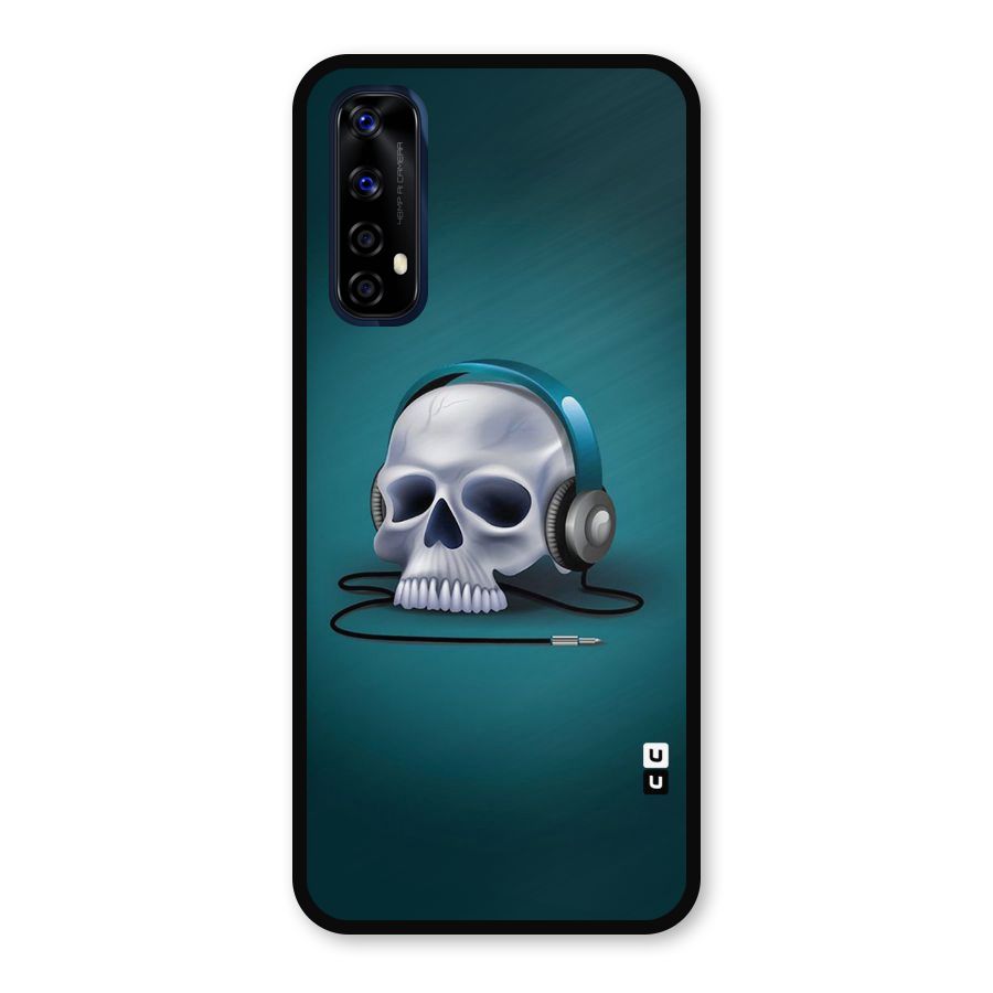 Music Skull Metal Back Case for Realme Narzo 20 Pro