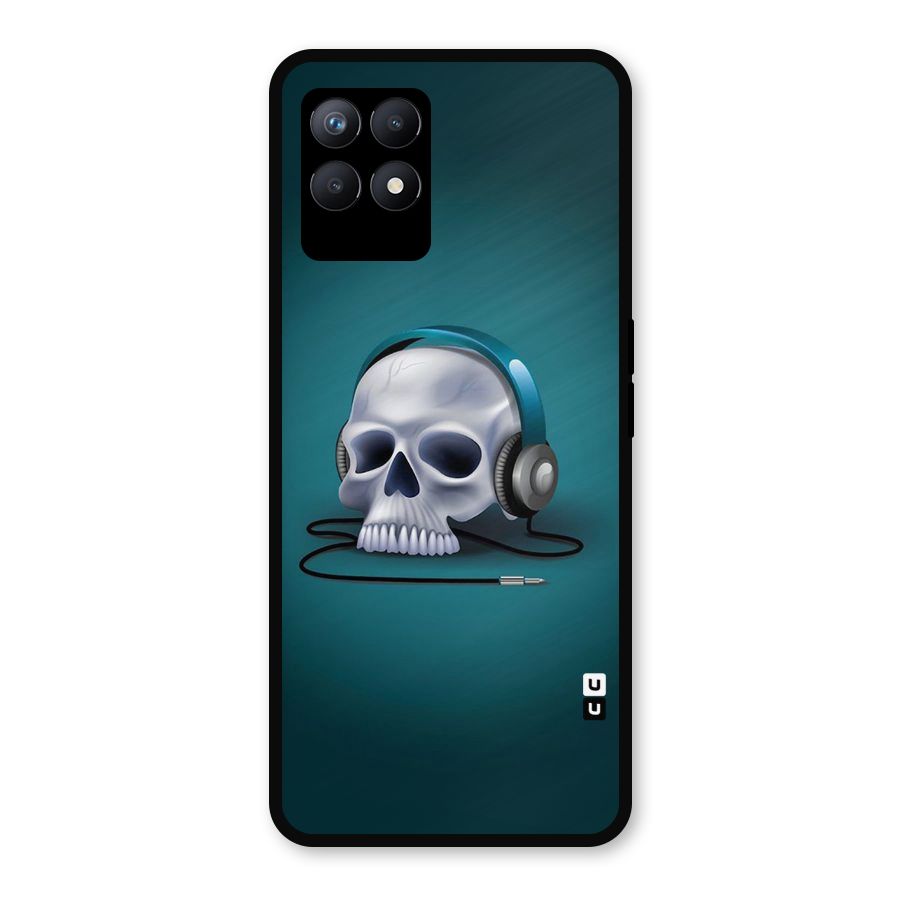 Music Skull Metal Back Case for Realme Narzo 50
