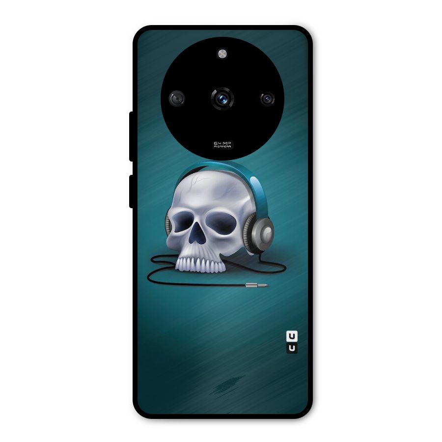 Music Skull Metal Back Case for Realme Narzo 60 5G