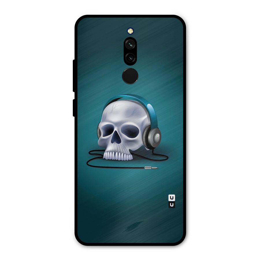 Music Skull Metal Back Case for Redmi 8
