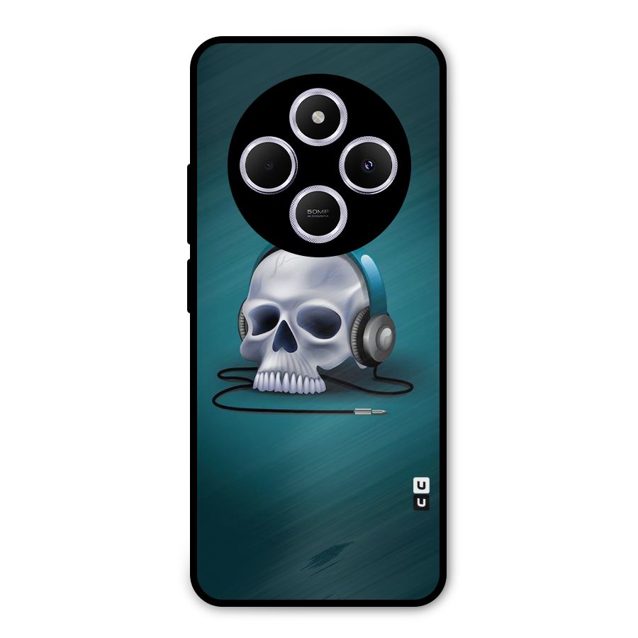 Music Skull Metal Back Case for Redmi A4