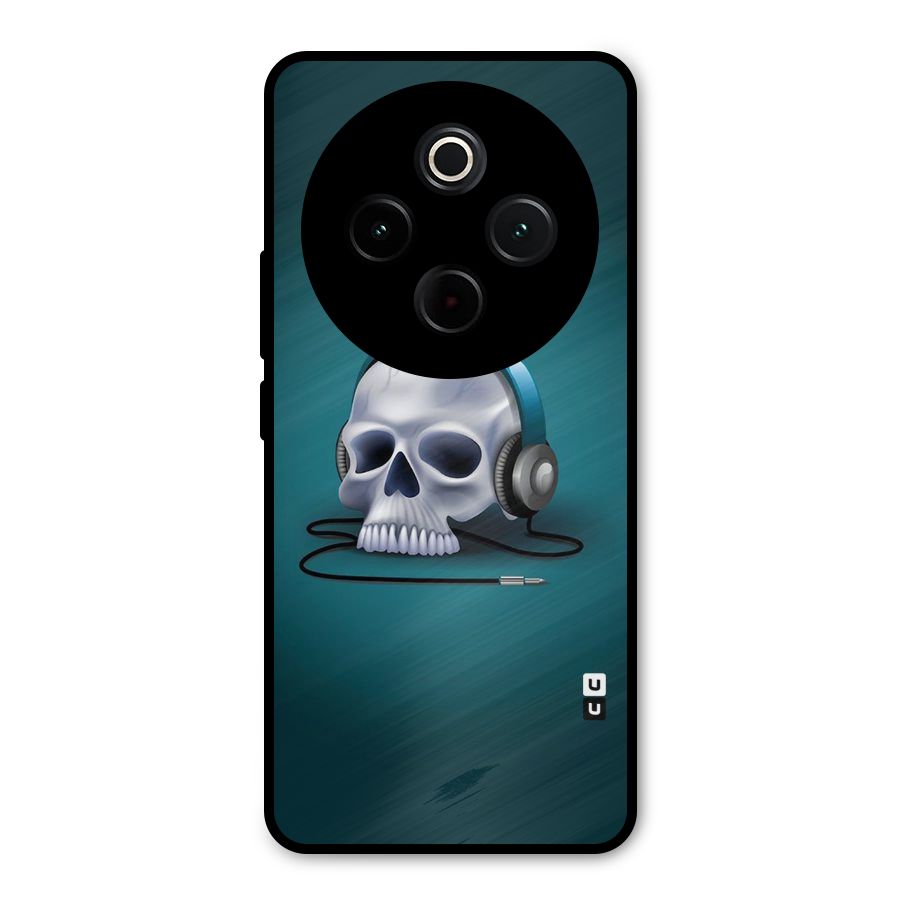 Music Skull Metal Back Case for Vivo T4