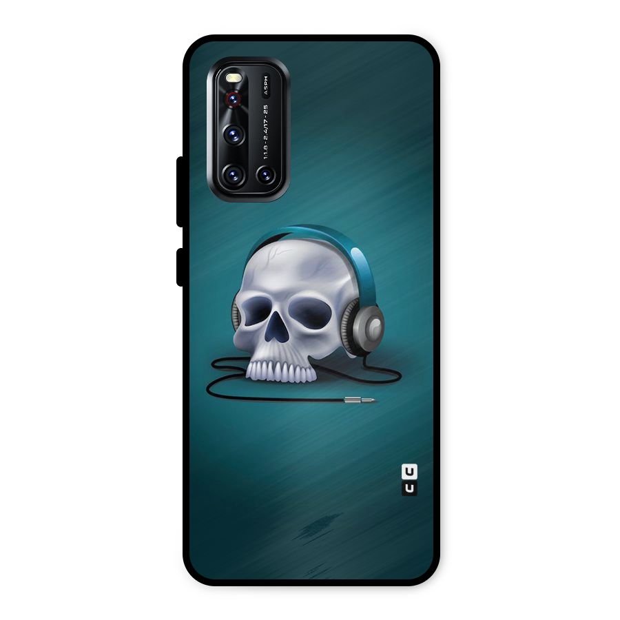 Music Skull Metal Back Case for Vivo V19