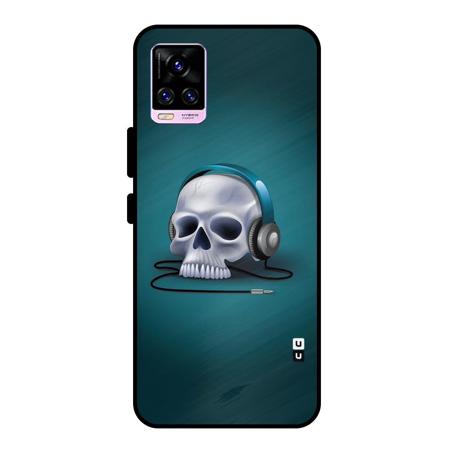 Music Skull Metal Back Case for Vivo V20 Pro