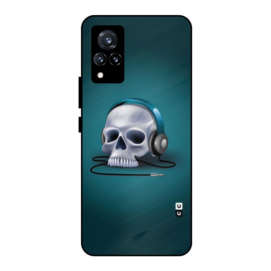 Music Skull Metal Back Case for Vivo V21 5G
