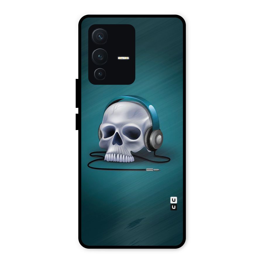 Music Skull Metal Back Case for Vivo V23 5G