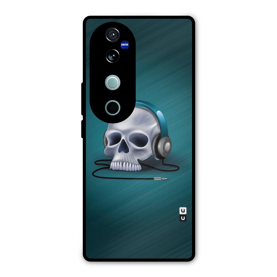 Music Skull Metal Back Case for Vivo V40