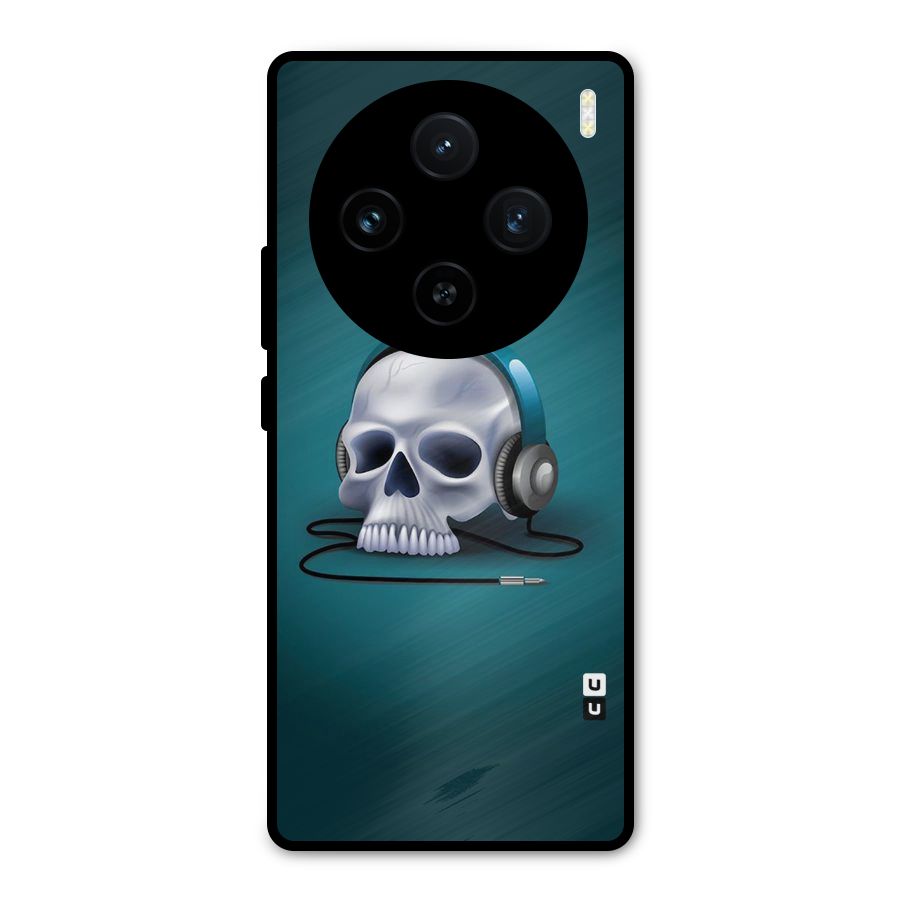 Music Skull Metal Back Case for Vivo X100