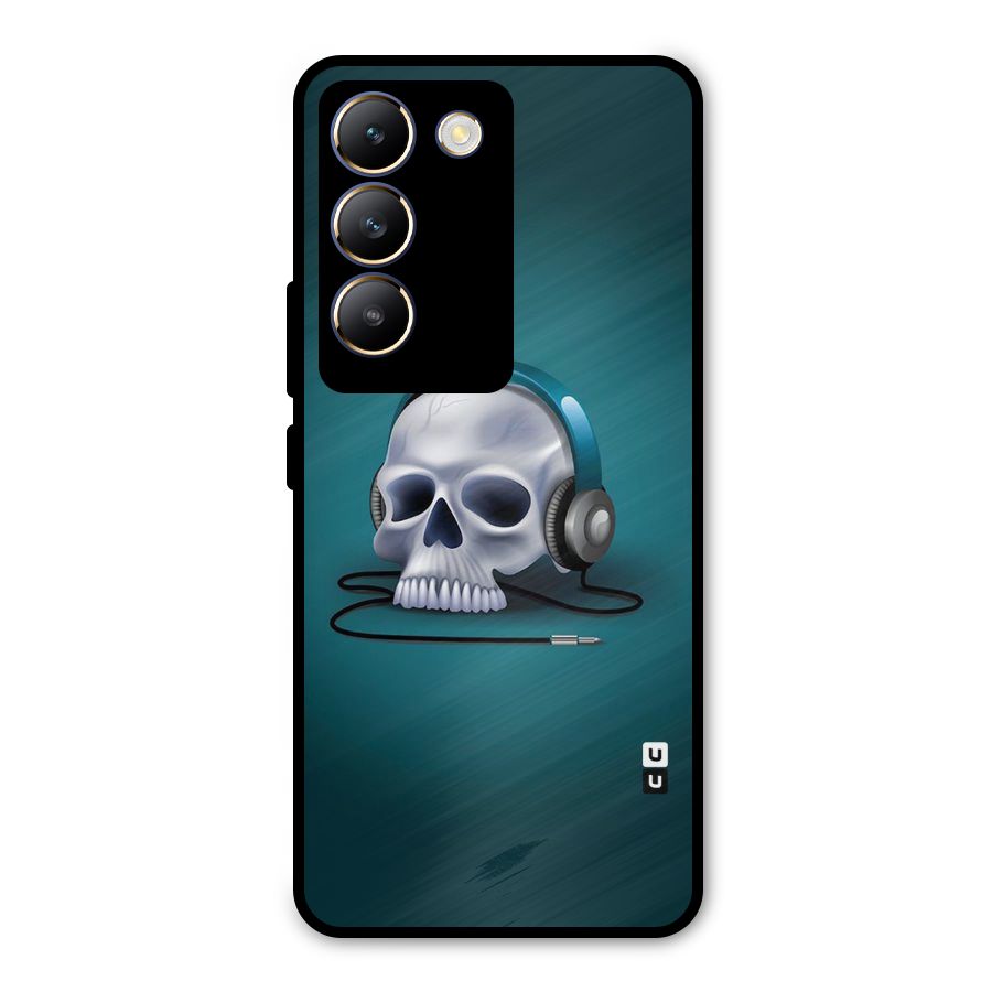 Music Skull Metal Back Case for Vivo Y200e