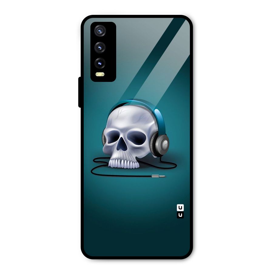 Music Skull Metal Back Case for Vivo Y20i