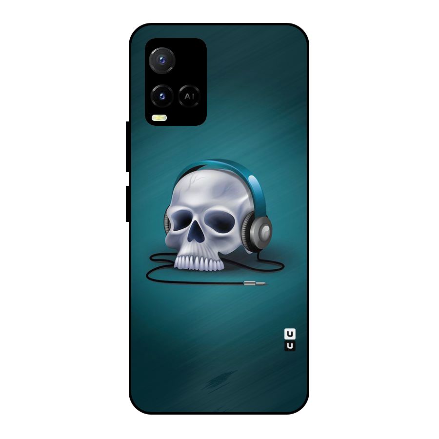 Music Skull Metal Back Case for Vivo Y21T