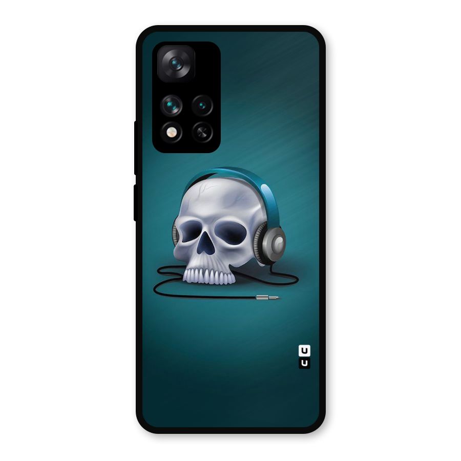 Music Skull Metal Back Case for Xiaomi 11i Hypercharge 5G