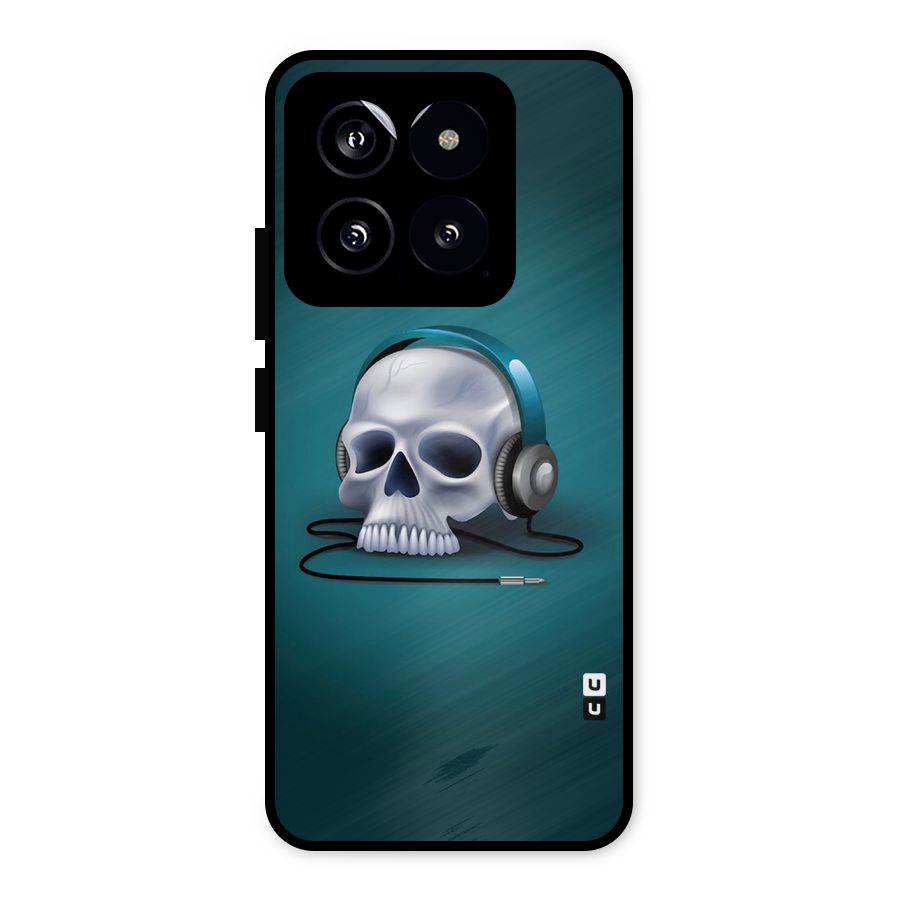 Music Skull Metal Back Case for Xiaomi 14