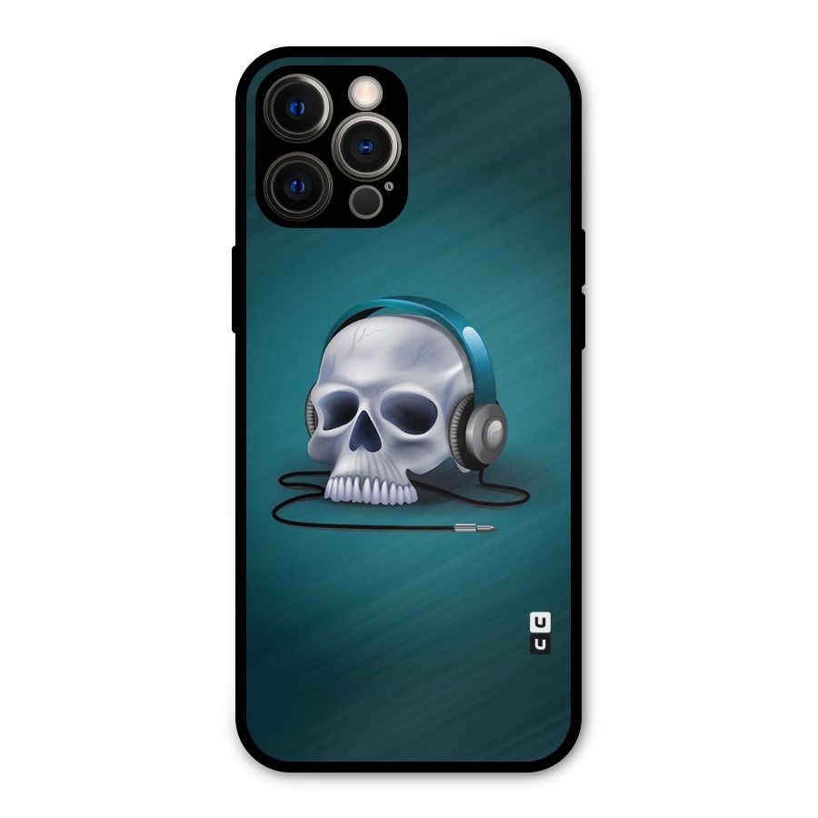Music Skull Metal Back Case for iPhone 12 Pro Max