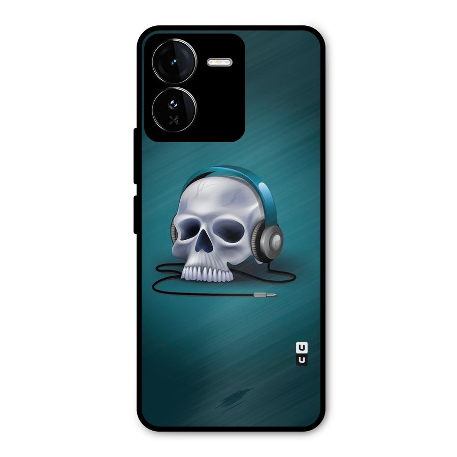 Music Skull Metal Back Case for iQOO Z9