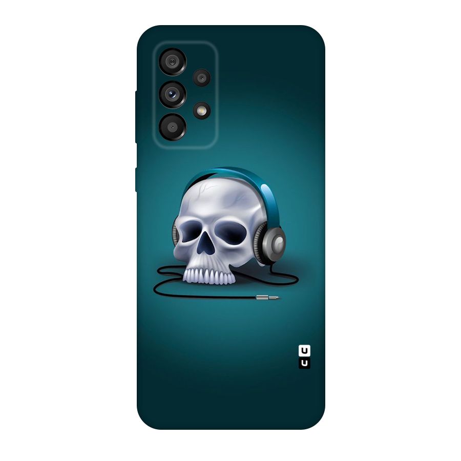 Music Skull Original Polycarbonate Back Case for Galaxy A73 5G