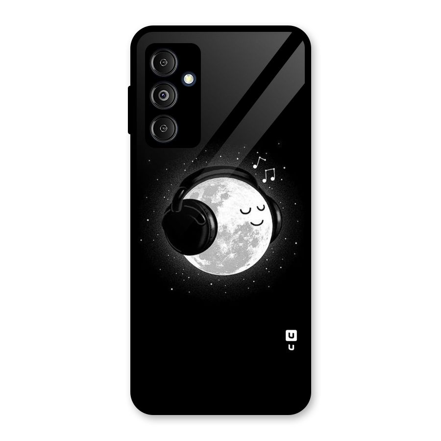 Music World Enjoying Glass Back Case for Galaxy M14 5G