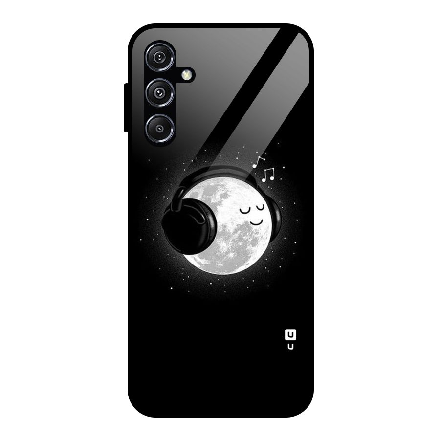 Music World Enjoying Glass Back Case for Galaxy M34 5G
