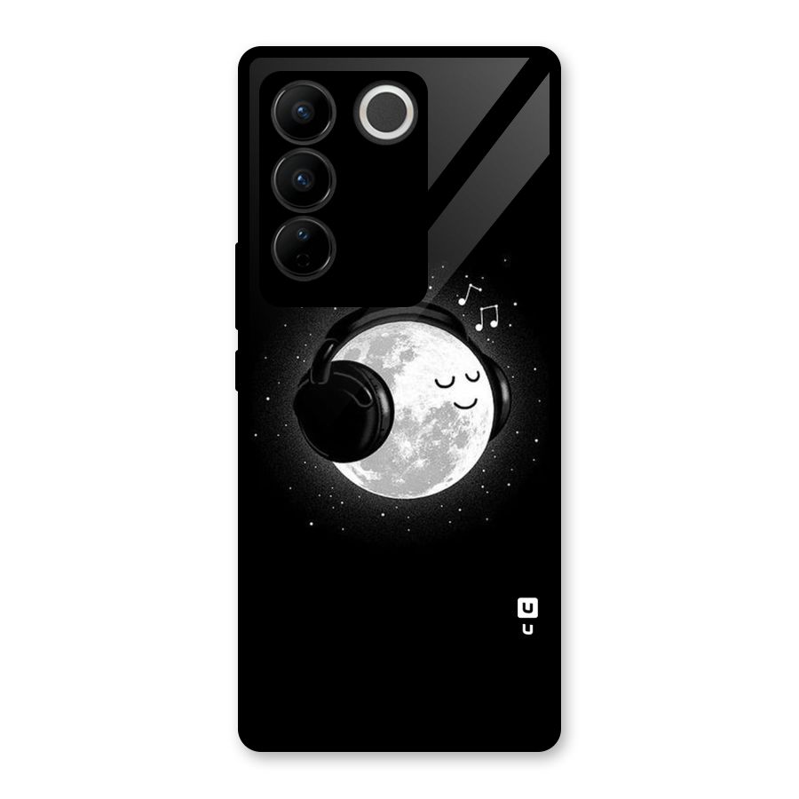 Music World Enjoying Glass Back Case for Vivo V27 Pro