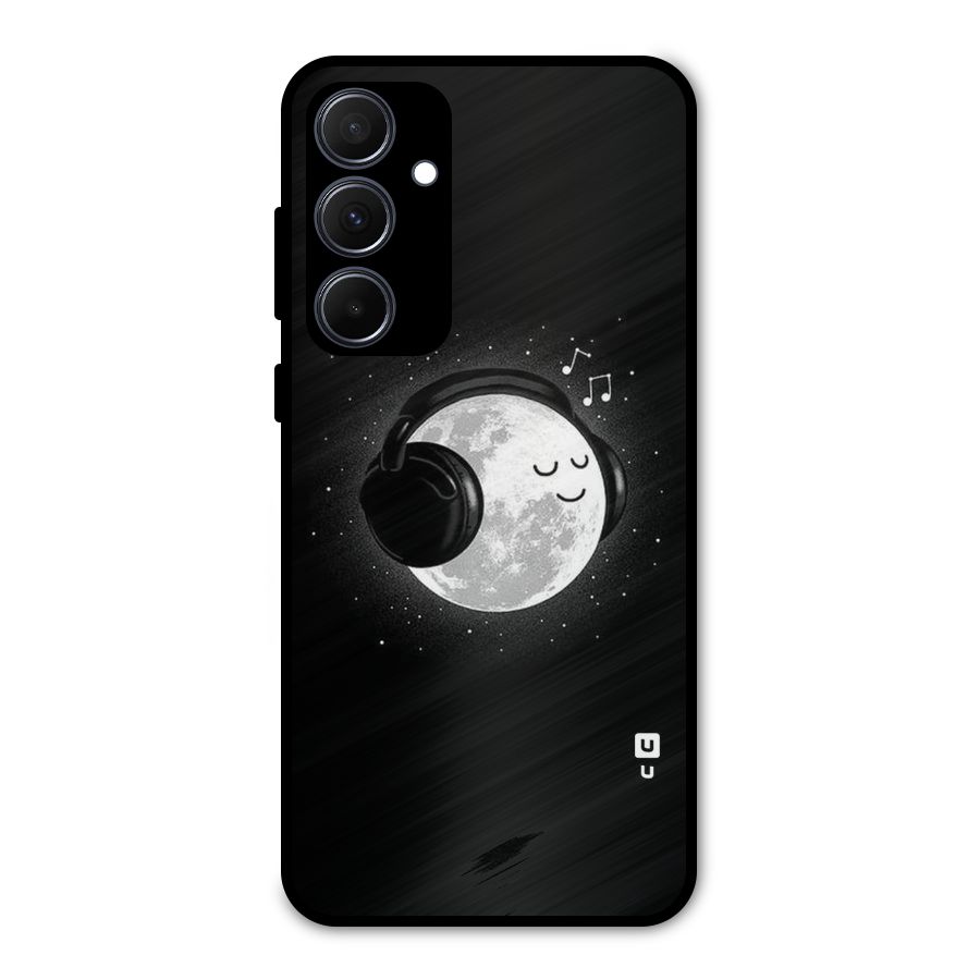Music World Enjoying Metal Back Case for Galaxy A35